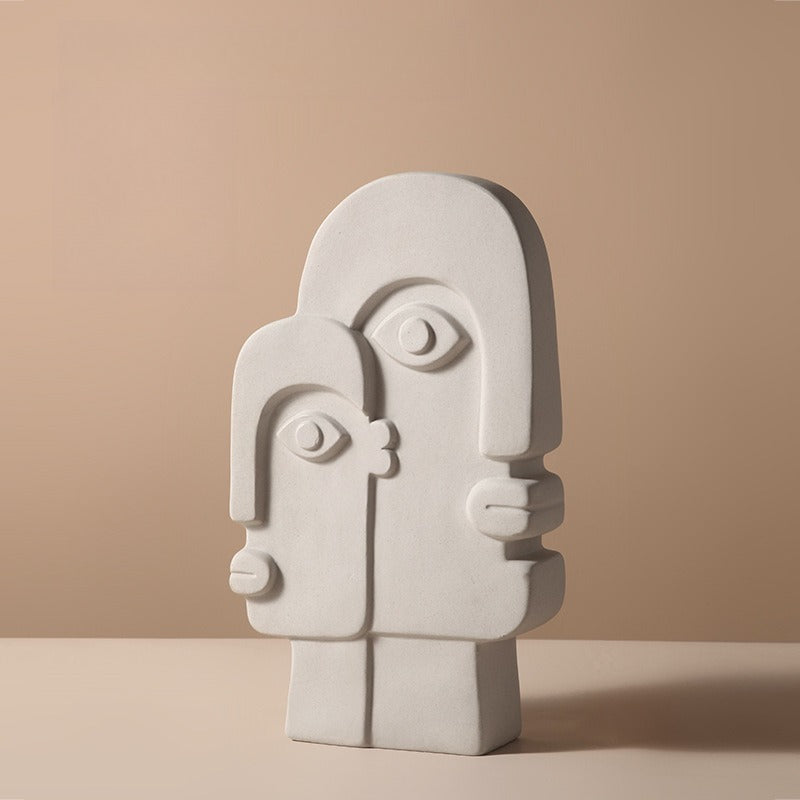 Abstract Face Ceramic Vase - Modomu