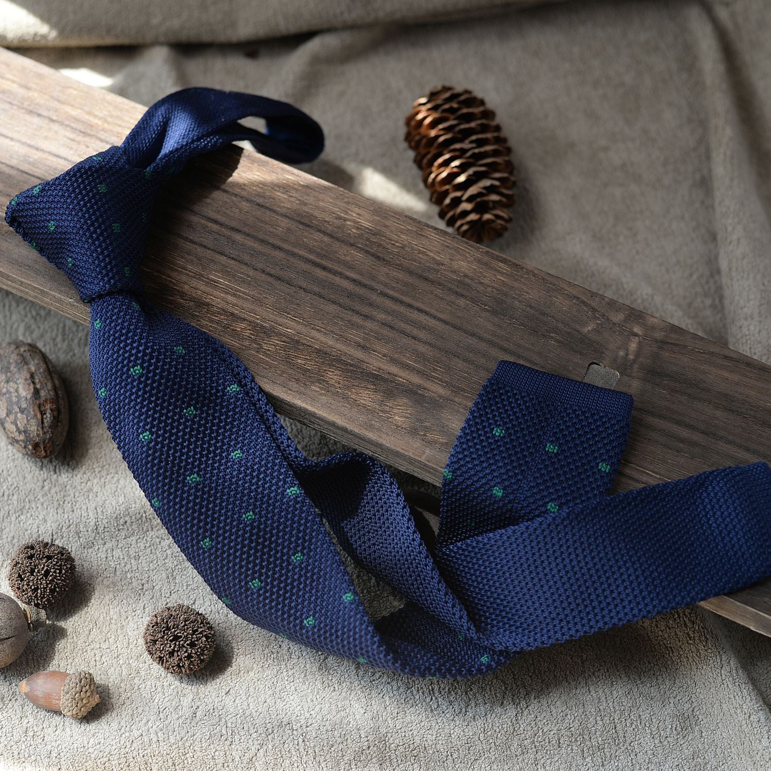 Striped Knit Tie Vintage Style - Modomu