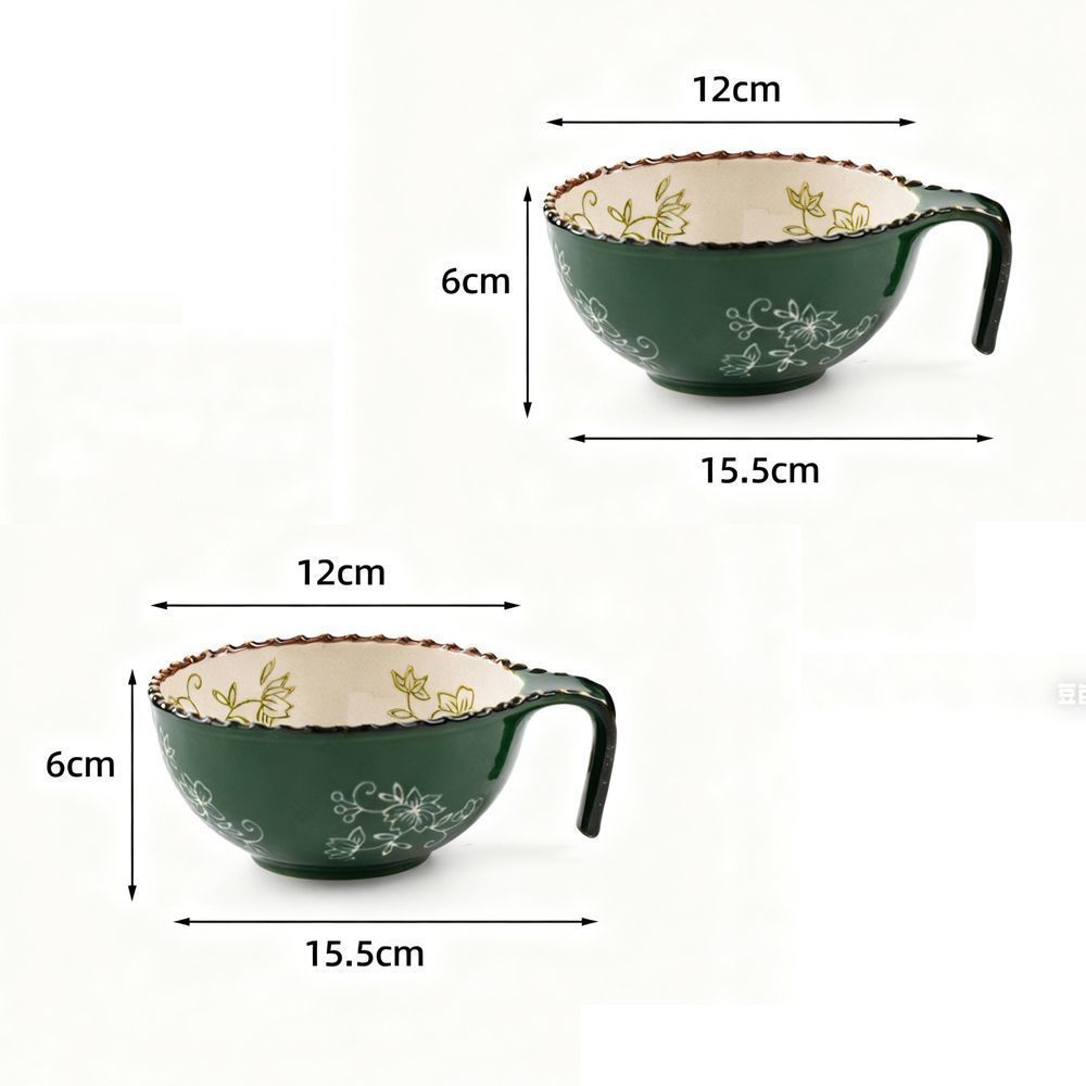 Oval Handled Salad Bowl