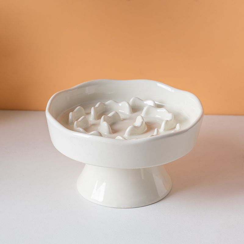 Ceramic Pet Slow Feeder Bowl