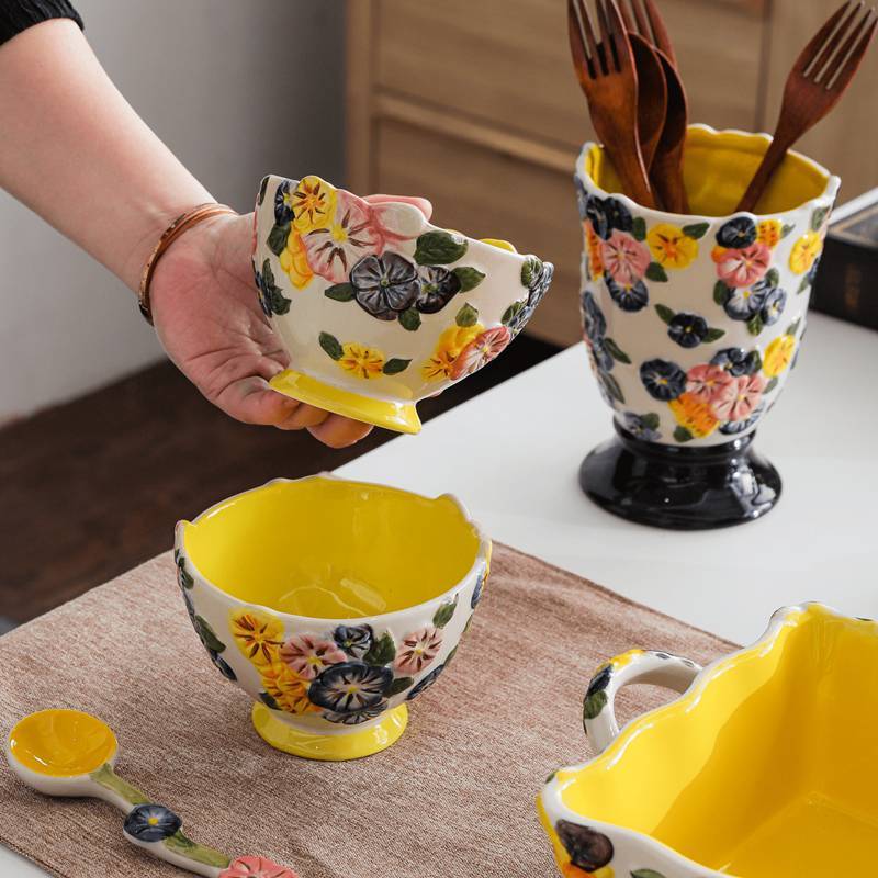 Relief Nordic Tableware Bowl