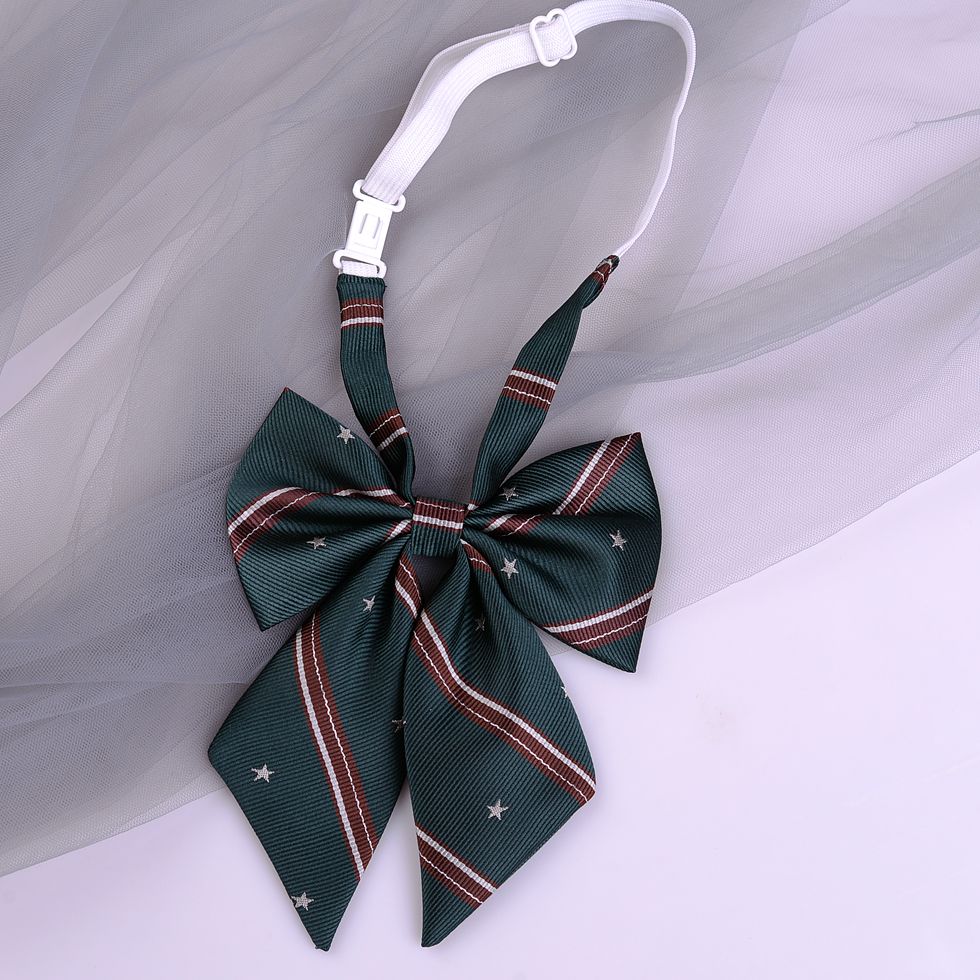 Striped School Uniform Bow Tie - Modomu