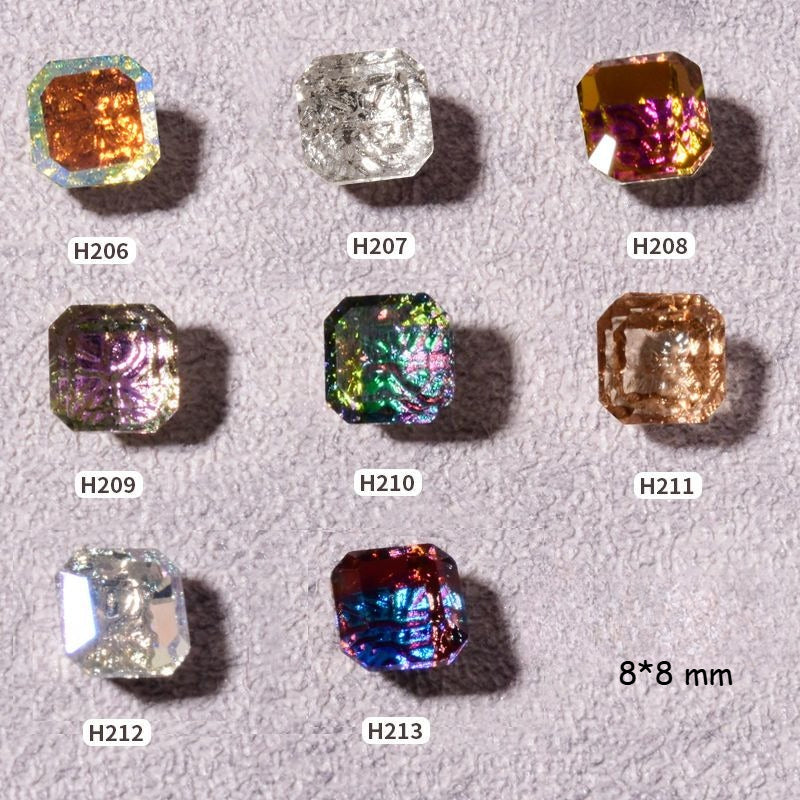 Foil Relief Square Stones