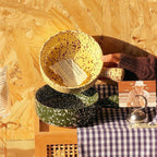 Ink Splatter Handled Noodle Bowl