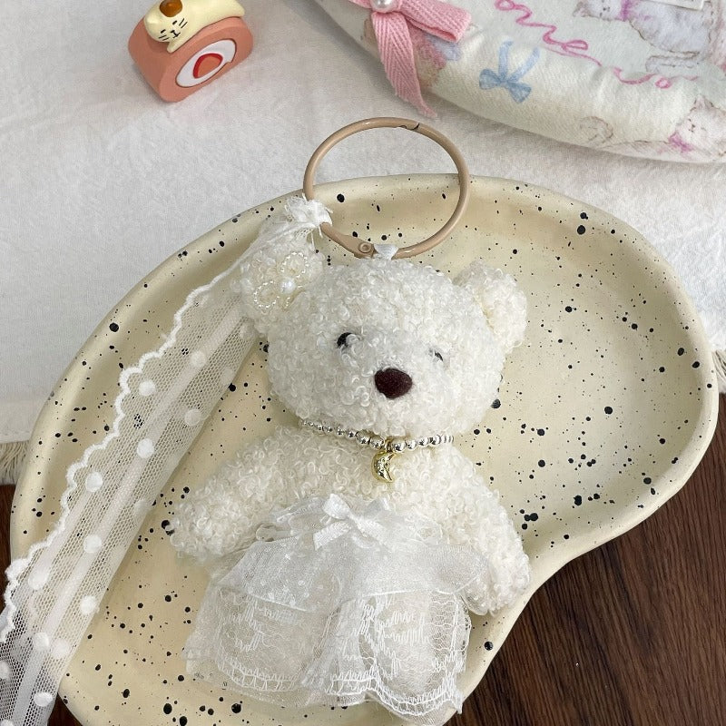 Plush Bunny Bear Doll Keychain