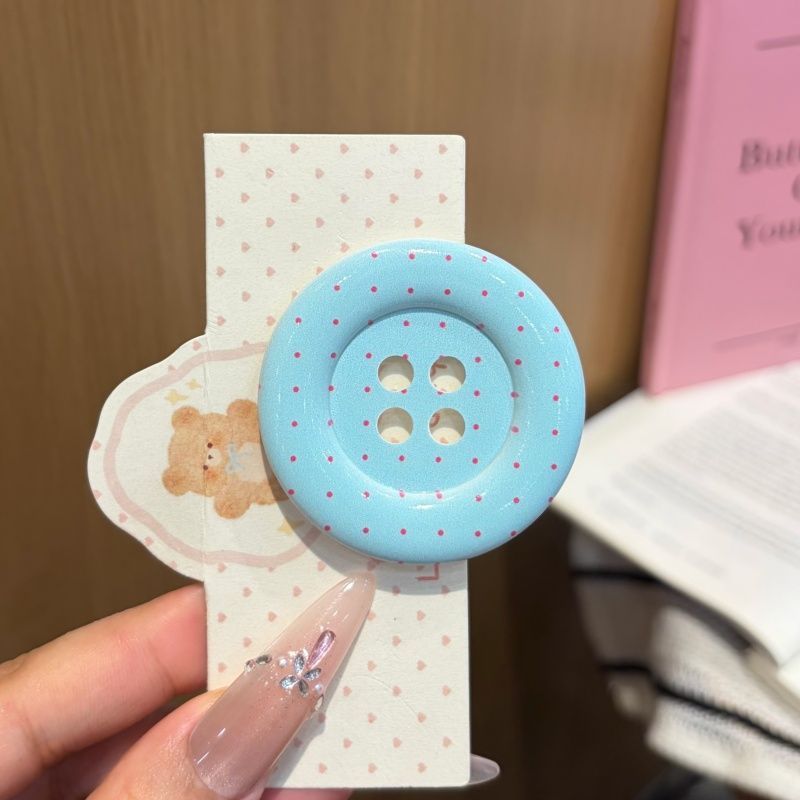 Giant Button Hair Clips