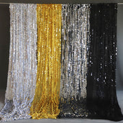 婚庆布置亮片布料银色金色直播生日派对摄影背景布婚礼纱幔亮片桌