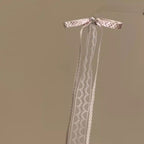 Pearl Bow Ribbon Hair Clip