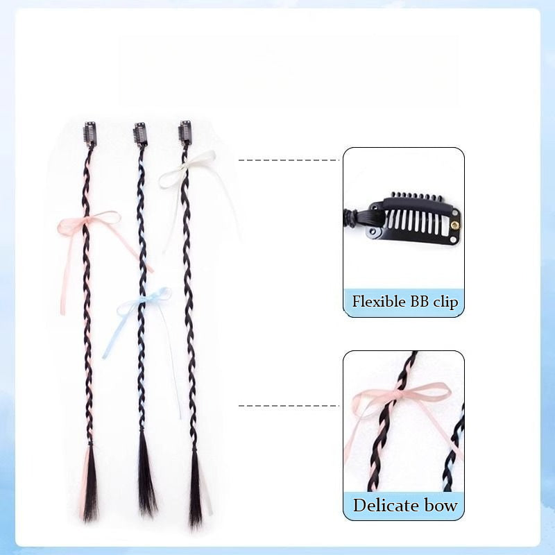 Kids Braided Ponytail Wig