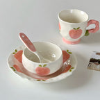 Ceramic Peach Dessert Rice Bowl - Modomu