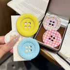 Giant Button Hair Clips