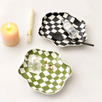 Wavy Edge Checkerboard Plate