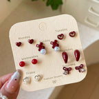 Geometric Stud Earrings Set - Modomu