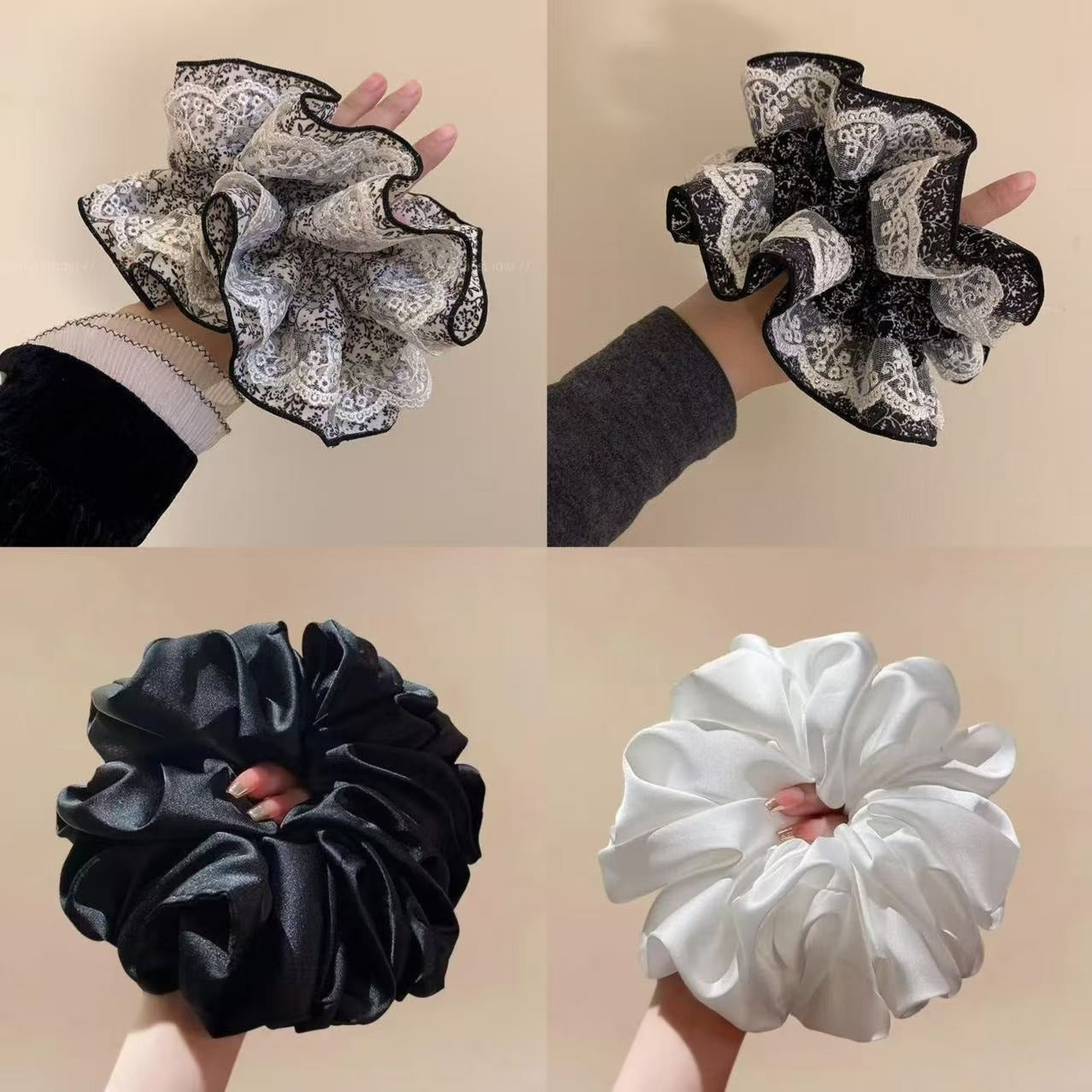 Retro Pleated Satin Headband - Modomu