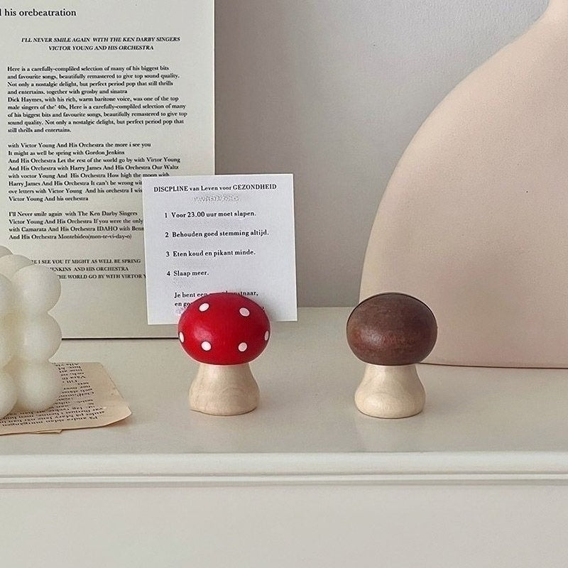 Mushroom Photo Note Holder