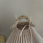 Floral Bow Claw Clip