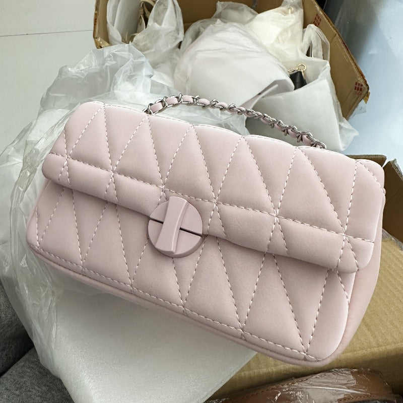 Quilted Chain Flap Bag