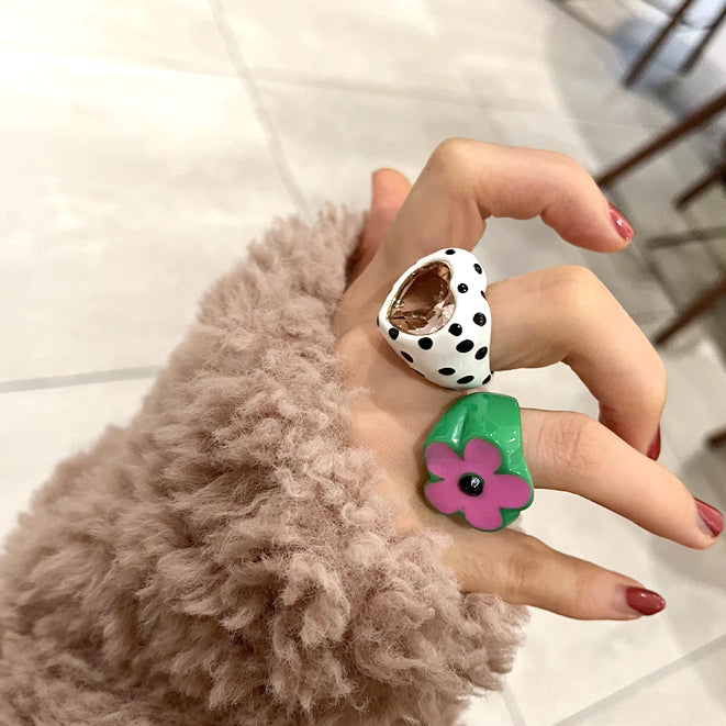Acrylic Gem Statement Ring - Modomu