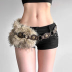 Punk Rivet Plush Belt