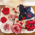 Double Sided Denim Hair Scrunchie