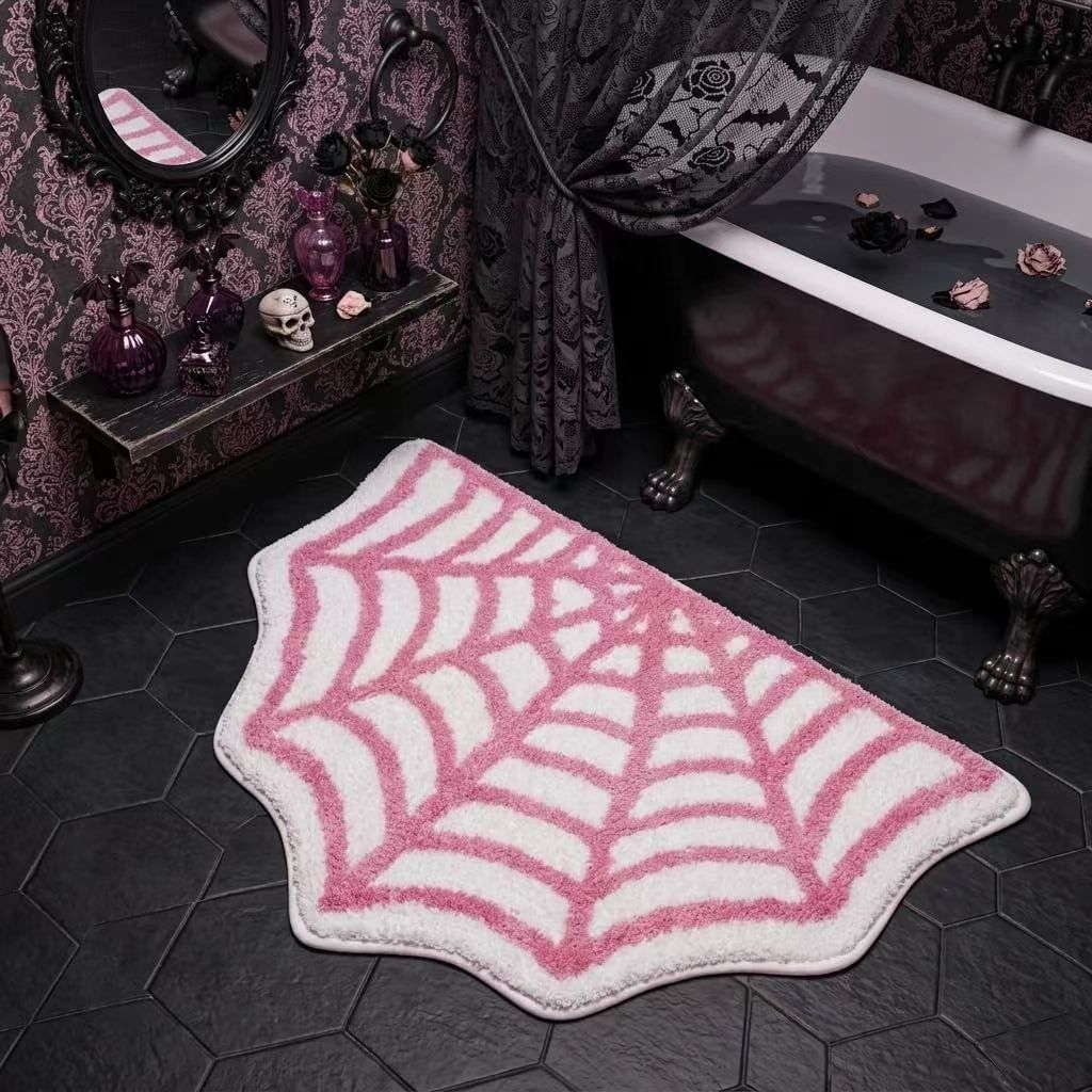 Cobweb Shaped Bath Mat