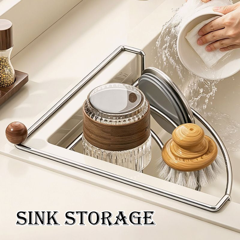 Corner Sink Drain Rack
