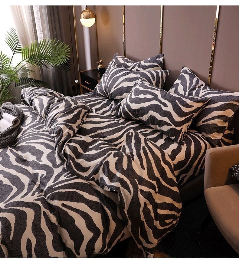 Animal Print Cotton Bedding Set