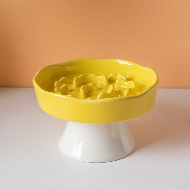 Ceramic Pet Slow Feeder Bowl