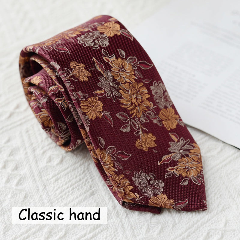 Floral Knot-Free Tie - Modomu