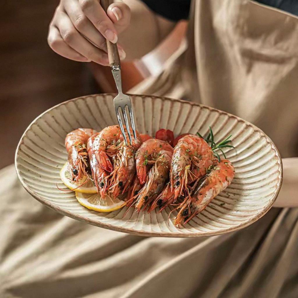 Oval Ceramic Serving Plate