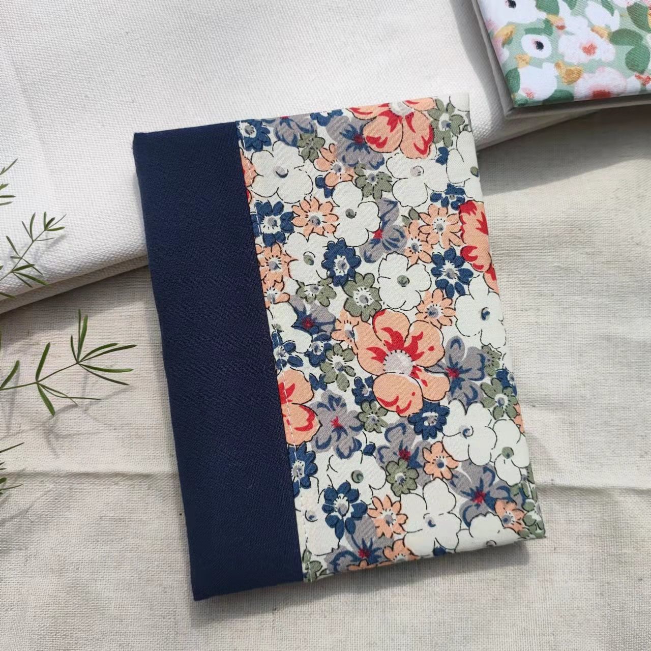 Fabric Diary Grid Notebook - Modomu