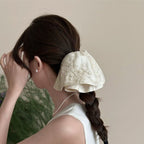 Embroidered Lace Ponytail Clip