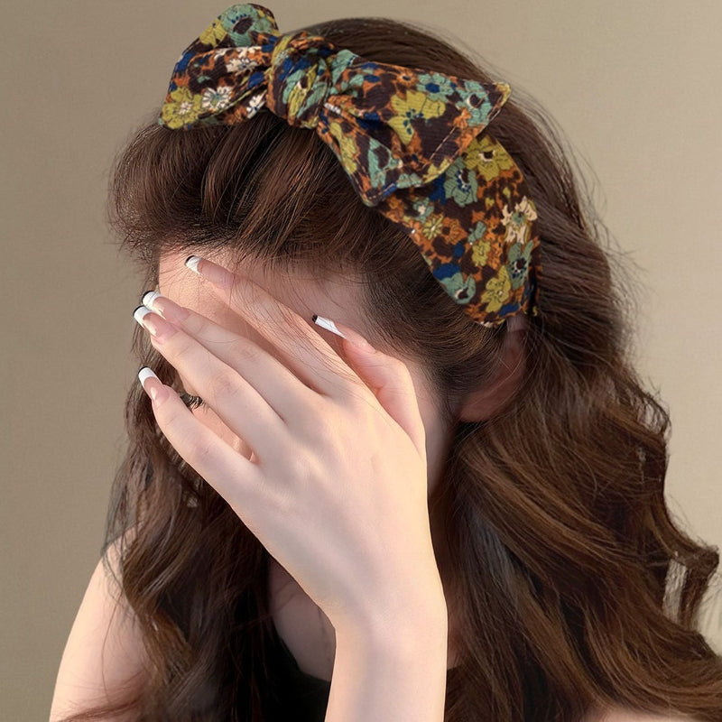 Floral Bow Headband