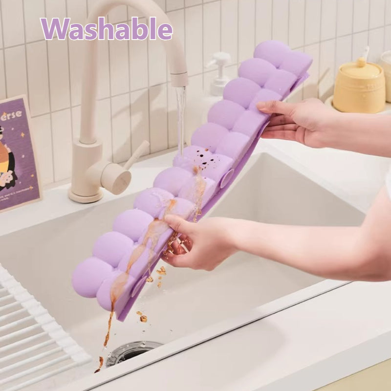 Sink Splash Guard with Raised Edge