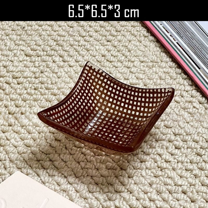 Textured Square Dipping Dish