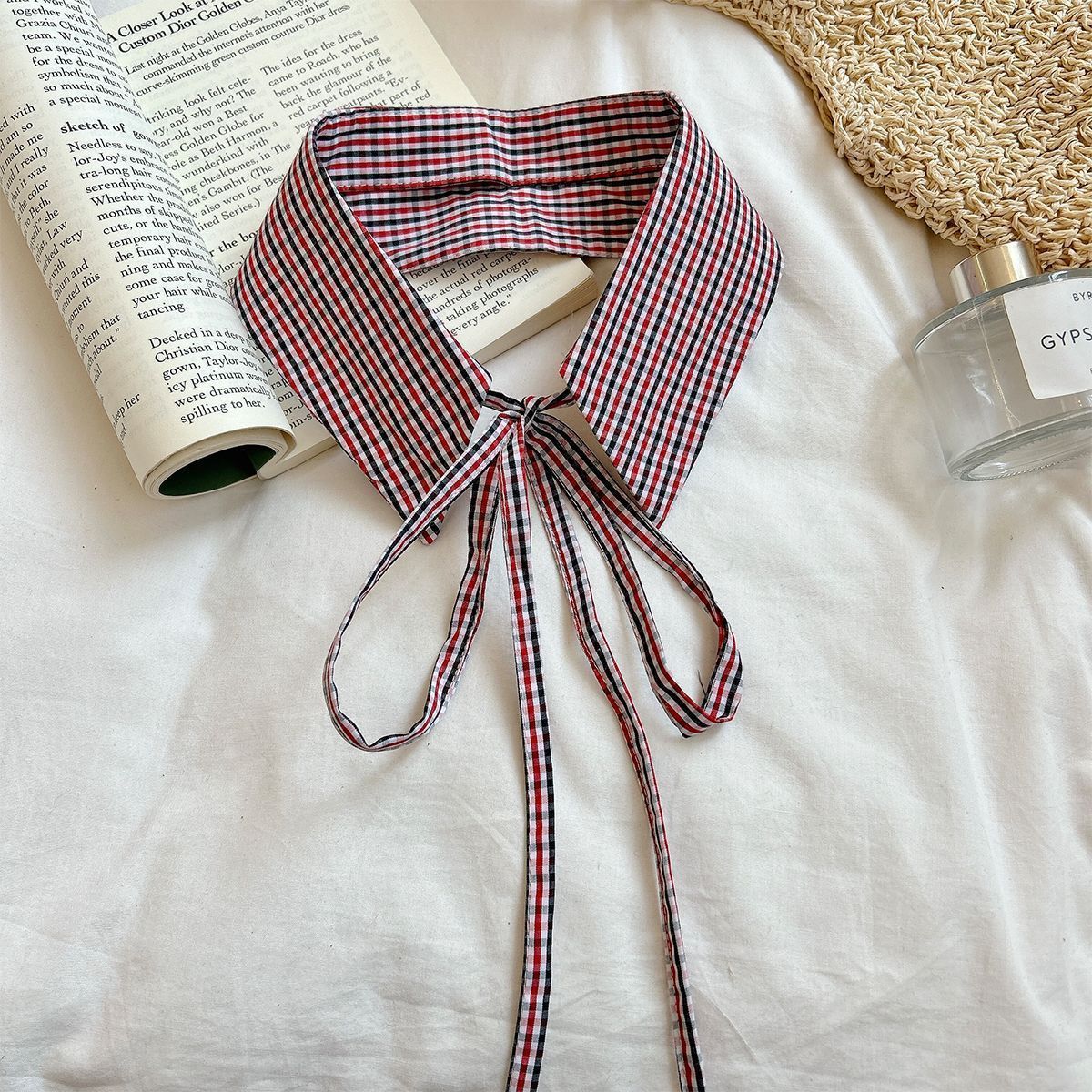 Detachable Plaid Shirt Collar - Modomu