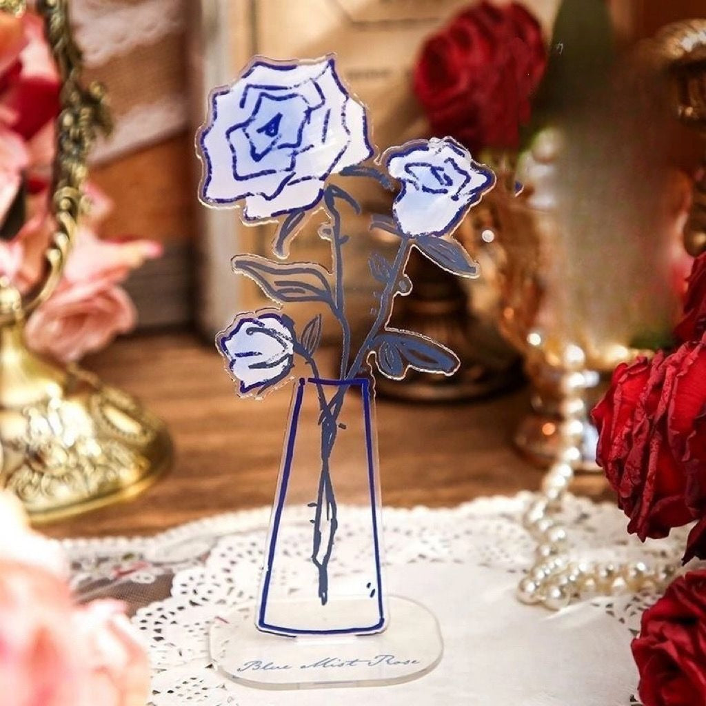 Galaxy Rose Acrylic Note Clips