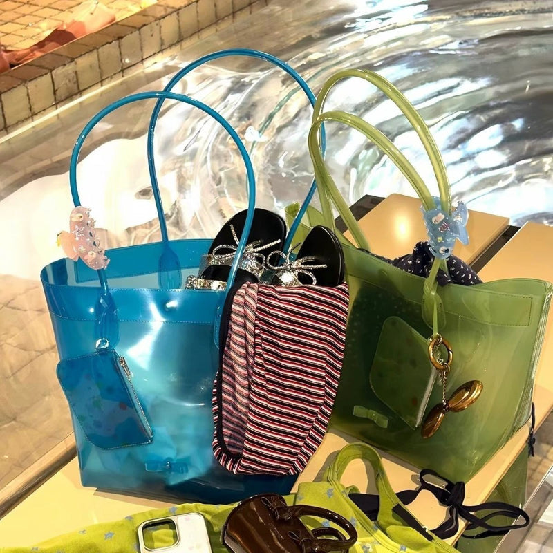 Large Jelly Shoulder Tote