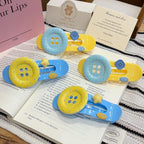 Polka Dot Button Snap Clips