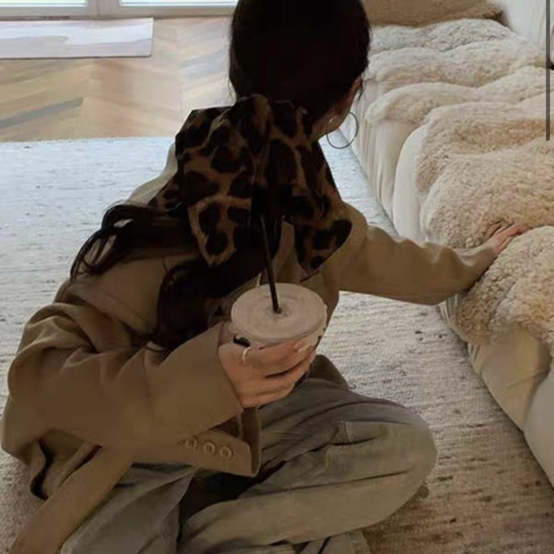 Leopard Scarf Scrunchie
