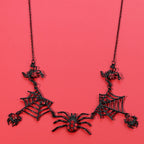 Spider Web Statement Necklace