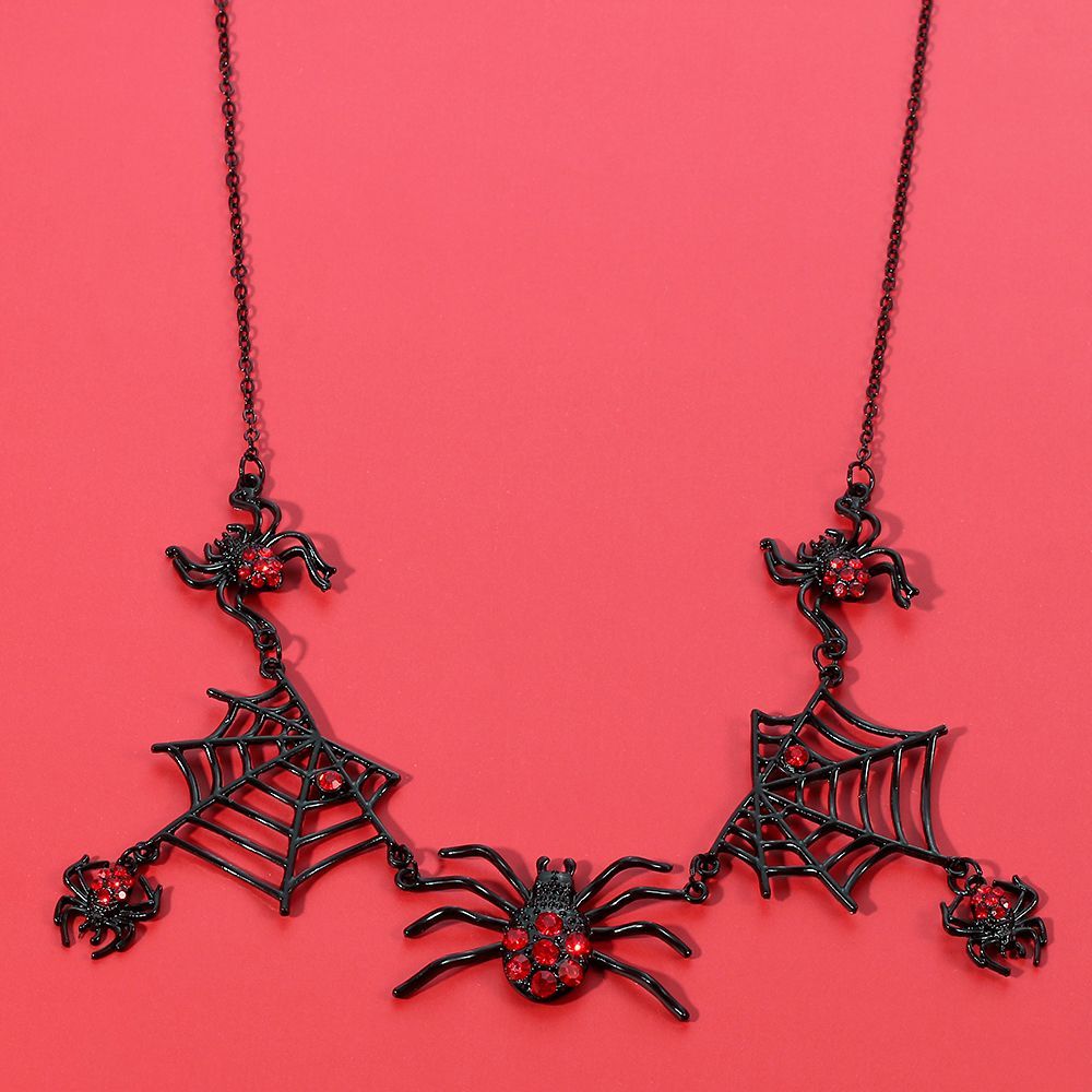 Spider Web Statement Necklace