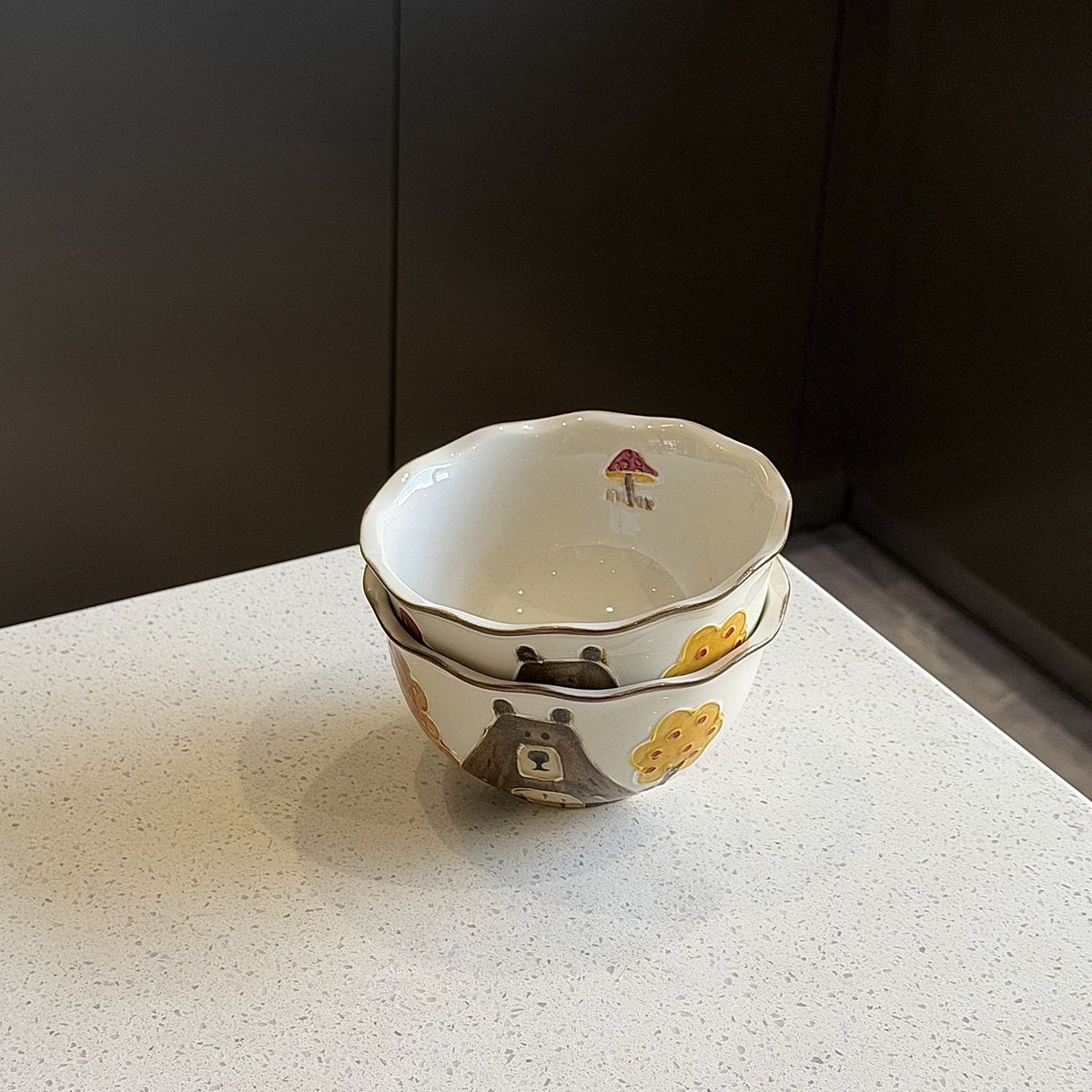 Hand Painted Bear Tableware