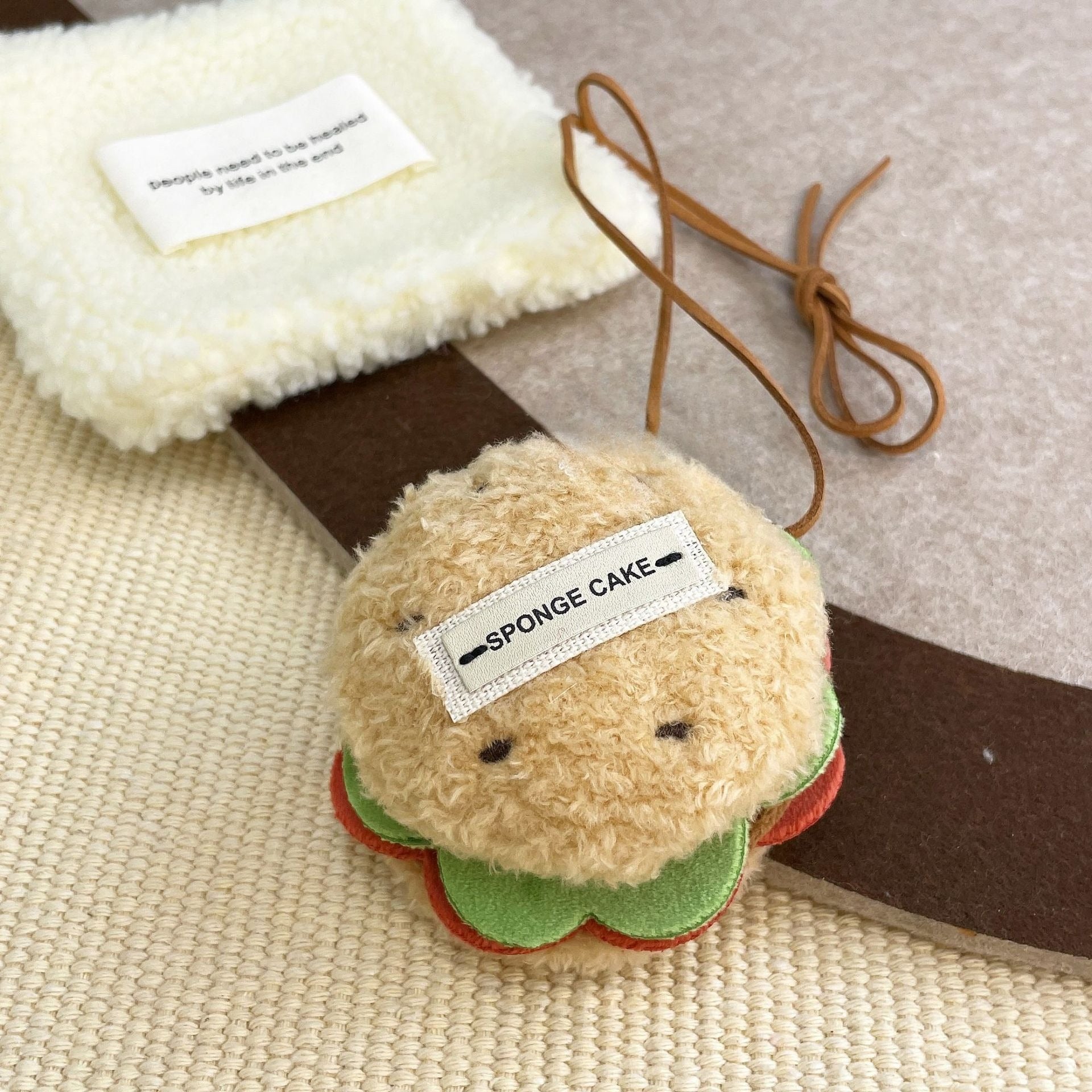 Plush Cake Dessert Pendant Accessory