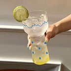 Raindrop Frosted Glass Tumbler