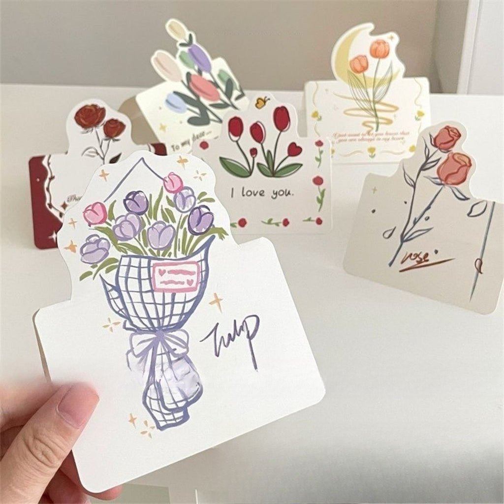 3D Tulip Bouquet Greeting Card