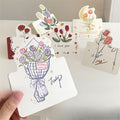 3D Tulip Bouquet Greeting Card