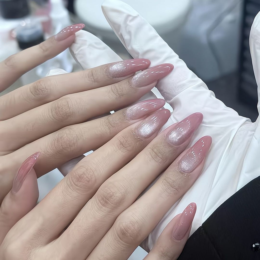 Peach Gloss Press-on Nails