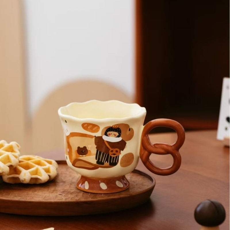 Ceramic coffee mug with illustration - Modomu