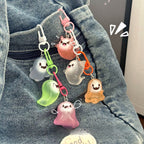 Glowing Ghost Keyring Charm